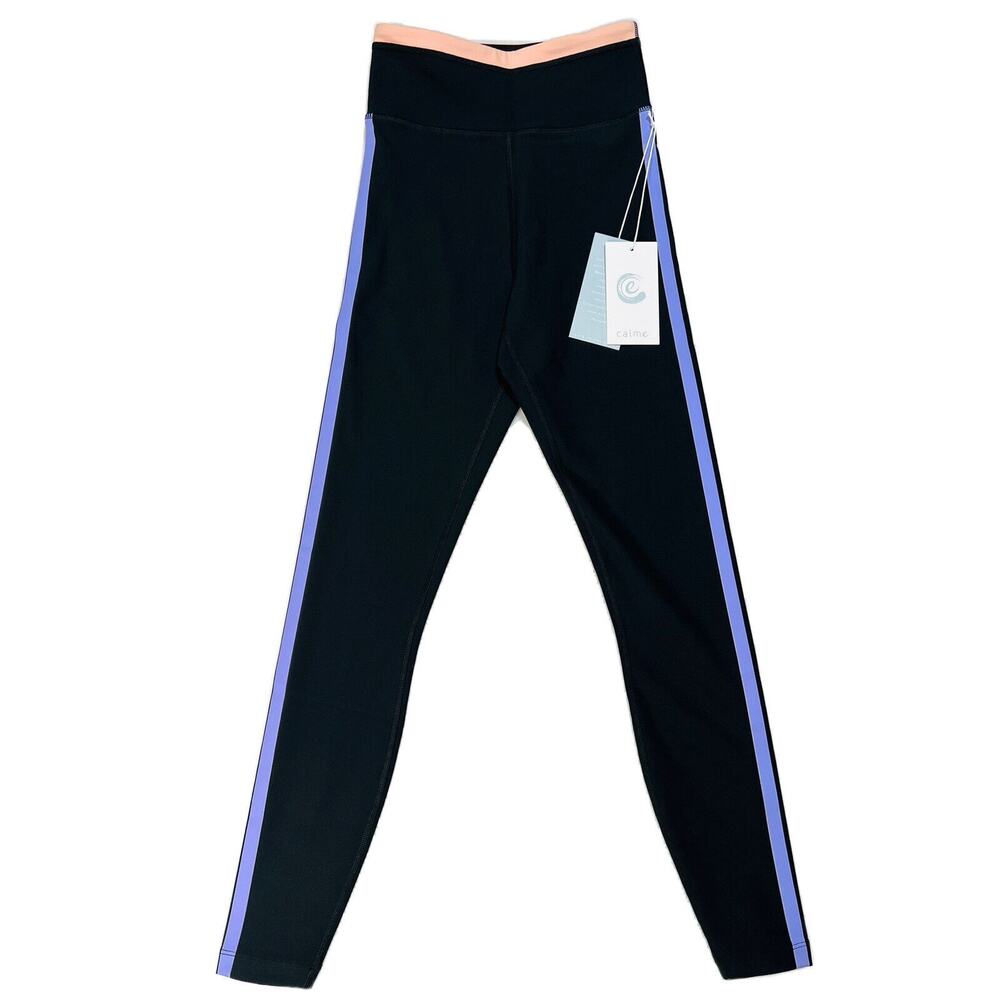 Calme By Johnny Was Leggings 7/8 Women XS Endurance High waist Colorblock NWT